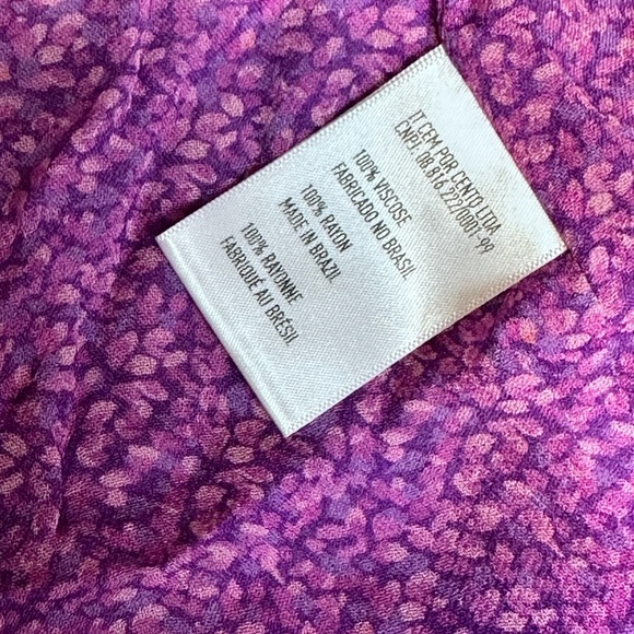 VIX by Paula Hermanny Vibrant Purple Swim Sarong Sassy skirt Swimsuit coverup M - Picture 3 of 16